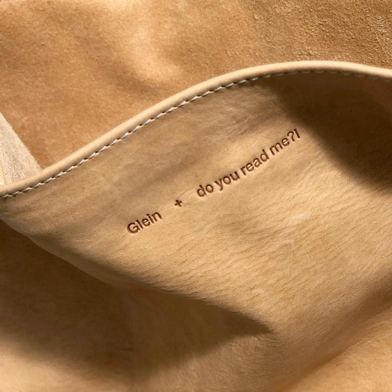 do you read me?! Leather Tote Bag - Image 3