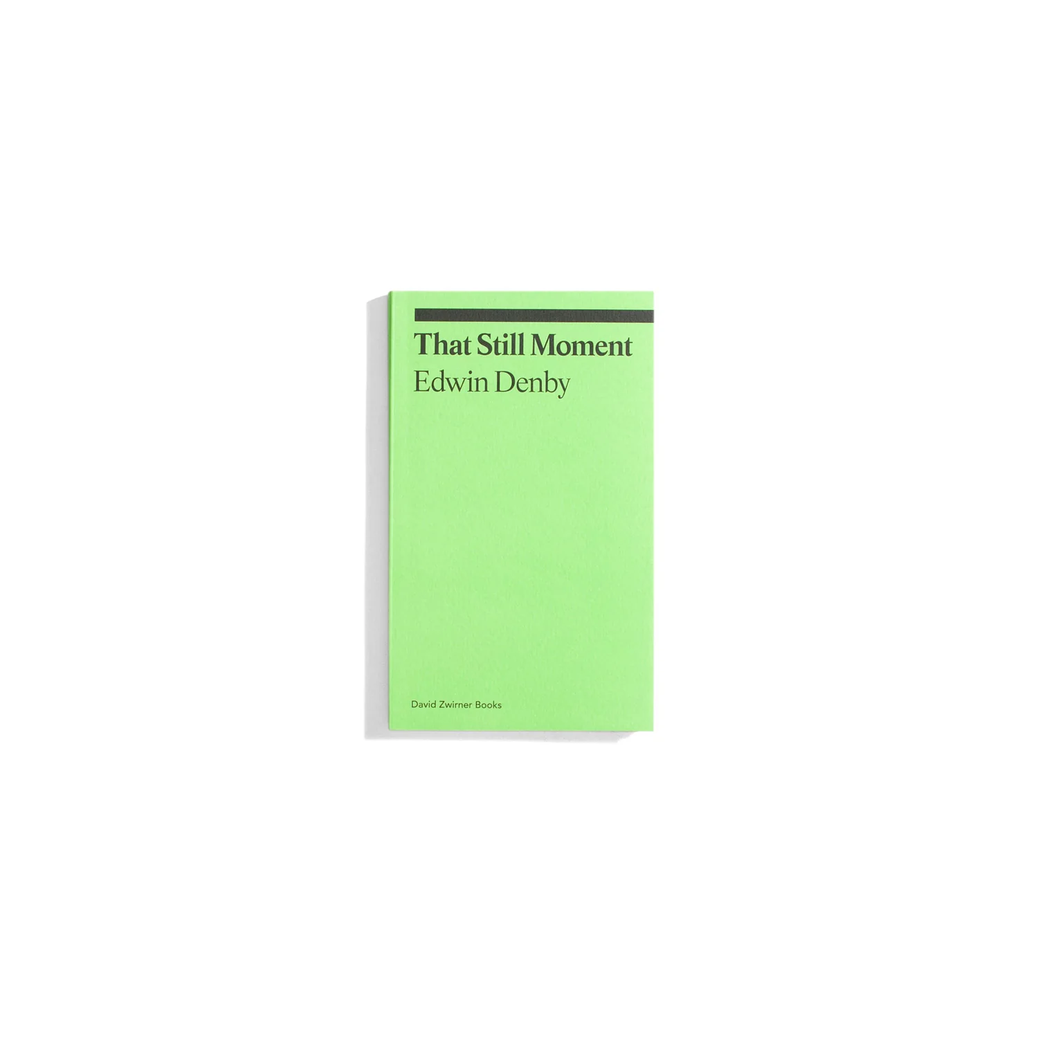 That Still Moment - Edwin Denby (ekphrasis series)